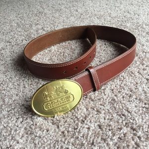 Coach Leather Belt Authentic